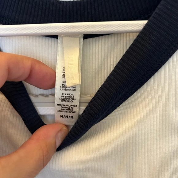 Skims Women's White and Navy Dress - Picture 7 of 7